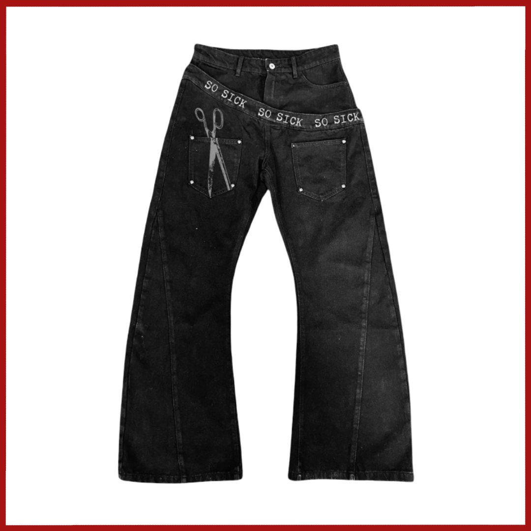 Flar3d Scissors Jeans