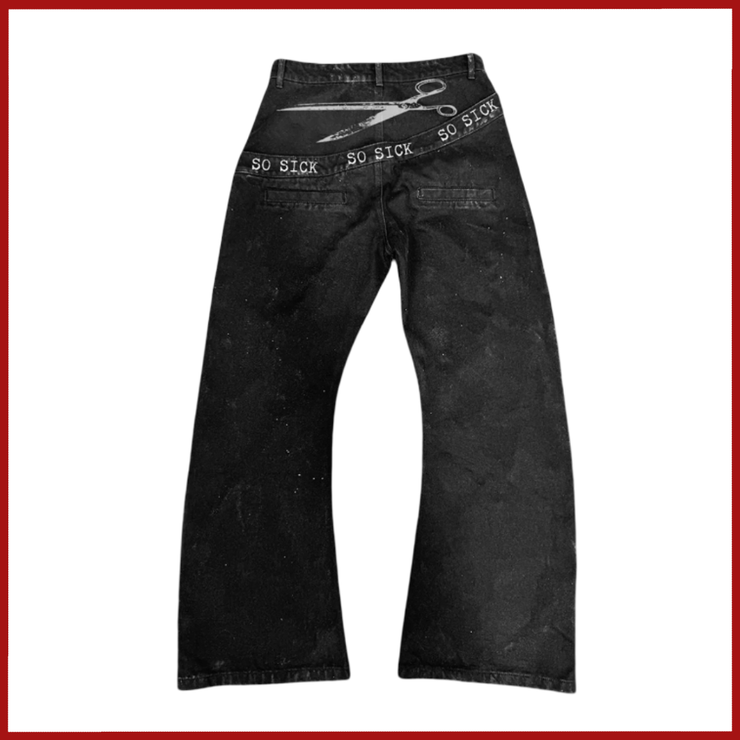 Flar3d Scissors Jeans